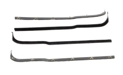 Front Door Beltline Window Felts Black 4Piece AMD Fits Ford F250 R-FT104 - Image 1 of 3