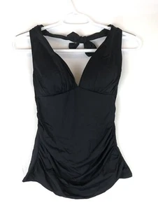 Bleu Rod Beattie Kore Tops Women’s Black Halter Tankini, Size 6 - Picture 1 of 4