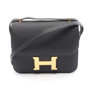 HERMES Constance 3 Mini Miroir Schultertasche K Epsom Schwarz GHW - Bild 1 von 6