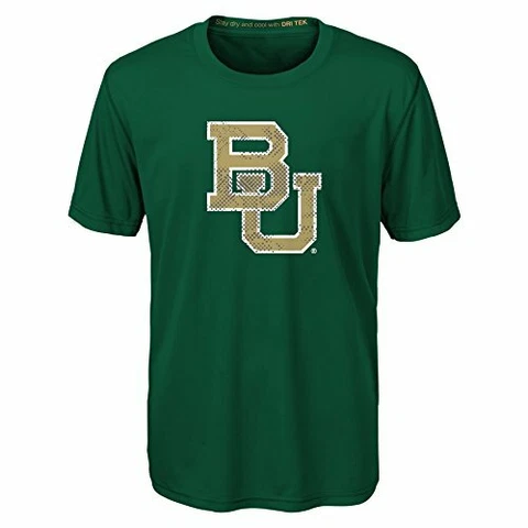 NCAA by Outerstuff NCAA Baylor Bears Youth Boys "Carbon Logo" Dri-Tek Short S Cover