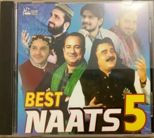 Best Naats 5 By Rahat, Shahbaz Fareedi, Arif Lohar & More - Islamic Naat CD - Imagen 1 de 2