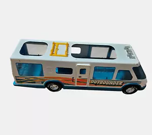 Vintage Nylint Outbounder RV 1995 Camper Roadtrip Vehicle Metal White Aqua #4510 - Picture 1 of 9