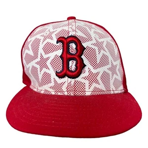 Boston Red Sox New Era 59FIFTY Fitted Hat 7 1/8 Authentic Collection Mesh Stars - Picture 1 of 11