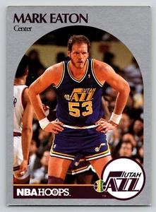 Tarjeta de baloncesto 1990-91 NBA Hoops #287 Mark Eaton Utah Jazz - Imagen 1 de 2