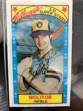 1979 KELLOGG'S 3-D SUPER STARS # 20 PAUL MOLITOR BREWERS NEAR MINT FLAT NO CRACK