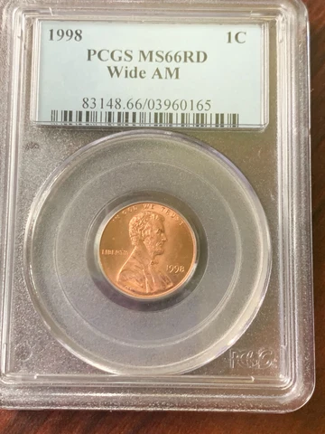 1998 Wide Am PCGS MS66RD Lincoln Memorial Cover