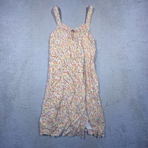 Abercrombie Kids Floral Sundress Sleeveless Casual Dress Yellow Pink Girls 11/12 - Picture 1 of 9