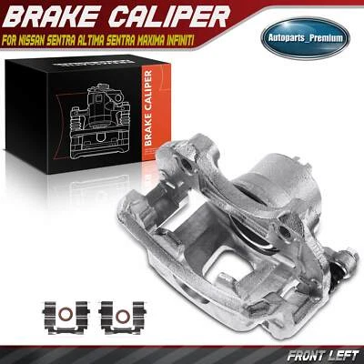 Front left Brake Caliper w/ Bracket for Nissan Altima Maxima Sentra Infiniti I30 - Image 1 of 4