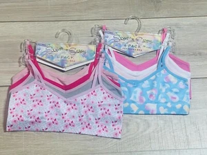 Sweet 'N Sassy Girls 8 Pack Seamless Bra Size 32-Medium Multi-Colors RN36753 Pin - Picture 1 of 8