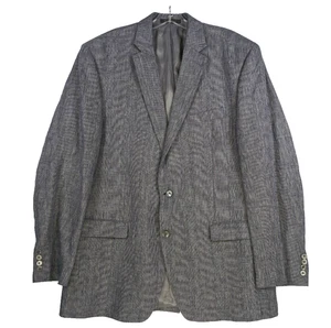 Giacca Lauren Ralph Lauren uomo 44L lino cappotto sportivo blazer blu a quadri - Foto 1 di 13