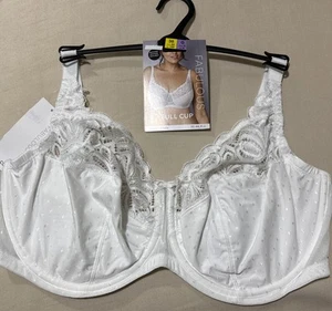 M&S FABULOUS AMELIA LACE COLLECTION UNDERWIRED FULL CUP BRA IN WHITE Size 38G - Picture 1 of 11