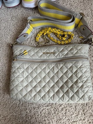 Cartera acolchada MZ Wallace grande Crosby Pippa, 2 correas, nueva con etiquetas ¡¡¡color agotado!!!! Foto 1 de 4