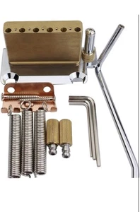 Non-locking 2 Point Guitar Tremolo Bridge with Tremolo System Saddle and Full C1 - Picture 1 of 6