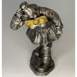 Michael A. Ricker Zinn Skulptur 1. Guss 1998 Big Top Clowns Posing Lady - Bild 1 von 9