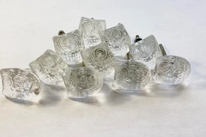 Glas EULE Klar Schubladenknöpfe 10 Stück Schrank Möbel Pressformglas - Bild 1 von 3