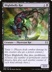 4x Blightbelly Rat - NM - Phyrexia: All Will Be One - SPARROW MAGIC - Picture 1 of 1