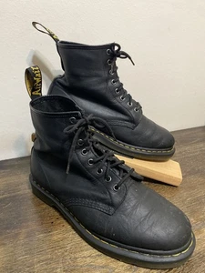 Dr Martens 1460 Stiefel Herren Größe 10 Schwarz Leder Used Look Great Doc Dr. - Bild 1 von 15