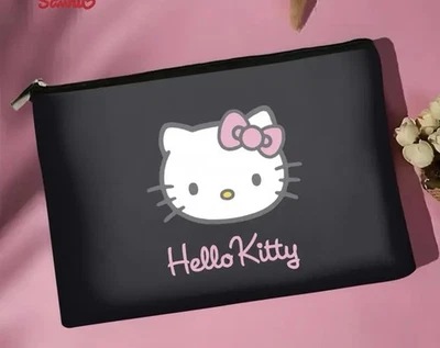 Bolsa de cosméticos de maquillaje de nailon Hello Kitty Sanrio Foto 1 de 3