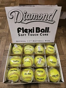 Diamond 11" Softbol Flexi Ball DFX-11RFPSC Práctica Softbol Docena Tacto Suave - Imagen 1 de 4
