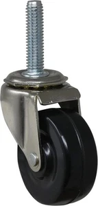 Shepherd Hardware 9344 2-Inch Threaded Stem Casters, 5/16-Inch 2-Inch, Black  - Picture 1 of 13