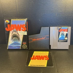 Jaws (Nintendo Entertainment System, 1987) CIB w/Nintendo Game Sleeve - Picture 1 of 24