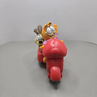 Garfield On Motorcycle With Odie In Sidecar McDonald's Happy Meal Toy 1988 - Image 1 of 4