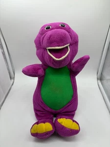 Juguete de peluche de colección Barney el dinosaurio púrpura grupo Lyon 12" - Imagen 1 de 4