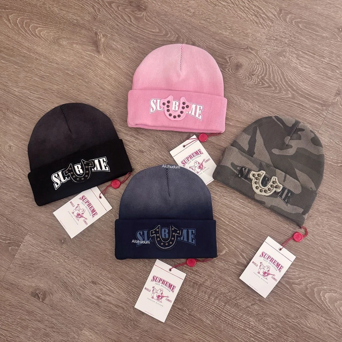 ネイビー Supreme x True Religion Beanie Supreme x New Era Box Logo