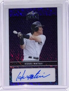 2024 Leaf Collective Hideki Matsui Auto Autograph Purple #d 3/7 - Picture 1 of 1