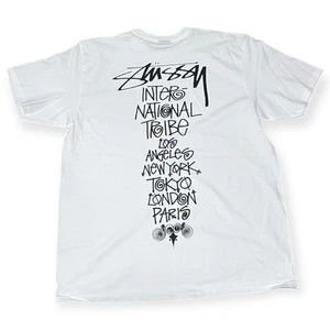 Stussy Tribe Stack Tee Mens Size 2XL - Picture 1 of 2