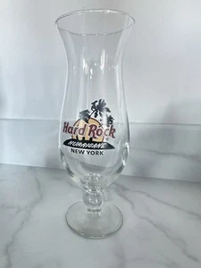 Vintage Glass Hard Rock Hurricane New York 10 Inches Tall No Box Cocktail Beer - Picture 1 of 1