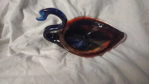 Vintage Multicolor Hand Blown Art Glass Swan  - Picture 1 of 4