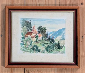Wolfach - St. Jakobuskapelle - Aquarell 1970 (?) - unleserlich signiert - Jakob  - Bild 1 von 3