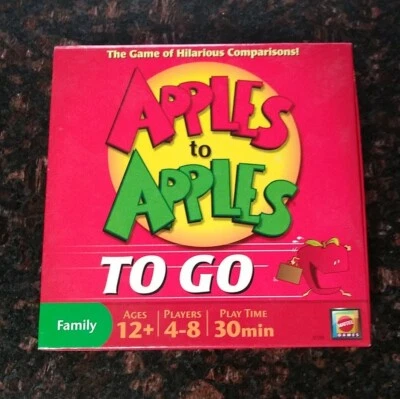 Apples to Apples to Go Travel Edition Game 2007 Mattel USED Nice Shape Fast Ship - Image 1 of 3