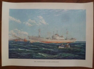 HORNLINIE~M/S HORNSTERN-M/S HORNLAND~JOCHEN SACHSE|1958~JOHLER DRUCK-HAMBURG - Bild 1 von 9