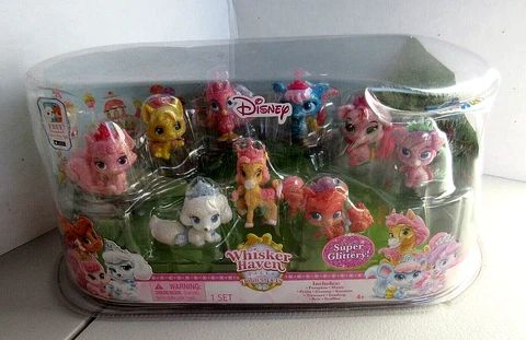 Disney Whisker Haven Tales PALACE PETS Set Super Glittery 2016 9 Figures Cover