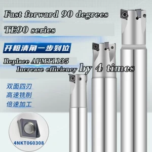 TE90 Milling Cutter rod 90-Degree Right-angle Square shoulder 4NKT060308 Instead - Picture 1 of 5