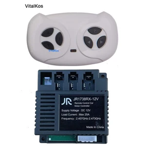 VitalKos JR738RX Ricevitore e Telecomando 12V (Opzionale), Ride on Ricambi Auto - Foto 1 di 11