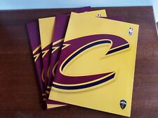 (5) Packs NBA Cleveland Cavaliers 9.5" x 12"  (2 Pocket Folder) NEW Total Of  20
