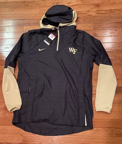 Wake Forest Demon Deacons Nike College Player Quarter-Zip Hoodie Jacket Large Cover