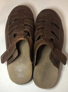Dunham Men's Leather Slip on Sandals Size 11 - Picture 1 of 7