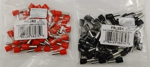 The Install Bay FRL8 Barril Negro y ROJO 8 AWG Ferrulas de Cobre - 50 por bolsa - Imagen 1 de 7
