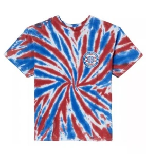 New Simply Southern Youth Hang Short Sleeve T-Shirt Tie-Dye Sz Small USA Sloth - Picture 1 of 5