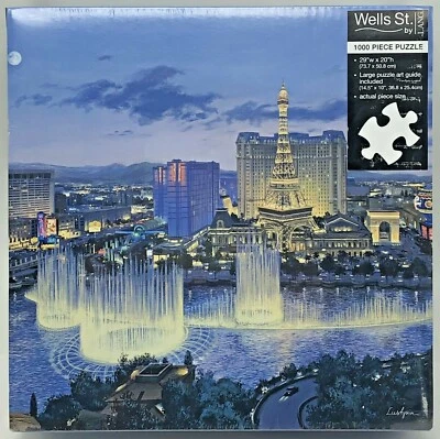 Wells Street by Lang City Lights Las Vegas 1000 Piece Puzzle by Evgeny Lushpin - Image 1 of 4