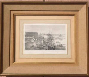 Brest - Blick auf den Hafen von der Brücke Napoleon III. | Lebret | Guter Zustand - Bild 1 von 2