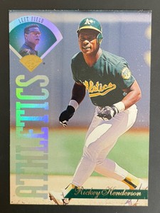 1995 donruss leaf Rickey Henderson 22 Oakland Athletics