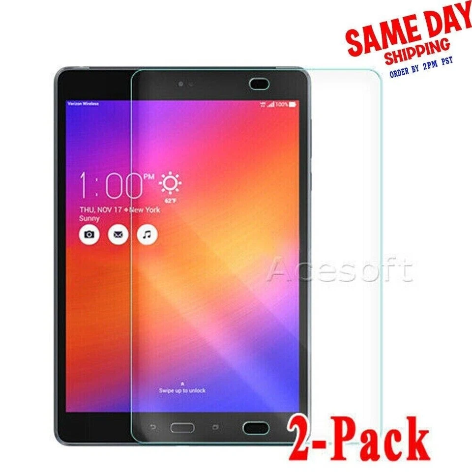 2X Tempered Glass Screen Protector f Verizon Asus ZenPad Z10 9.7" ZT500KL Tablet - Image 1 of 1