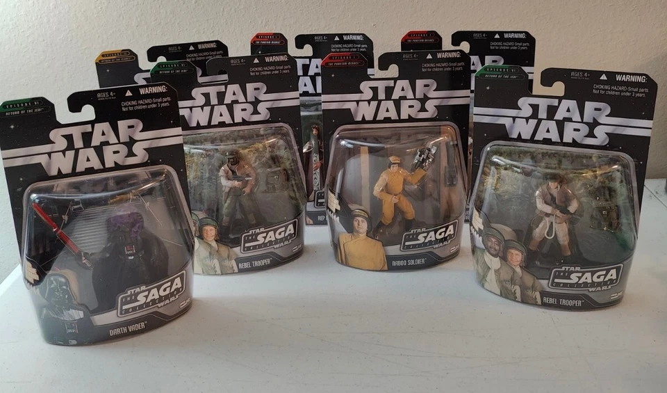 Star Wars The Saga Collection 2006 Darth Vader Rebel Trooper 7 piezas Lote A Foto 1 de 4
