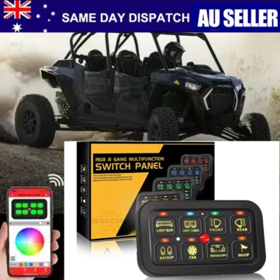 8-Gang AR-800 Multifunction RGB Switch Panel W/ bluetooth Controller for Hot AU* - image 1 of 4