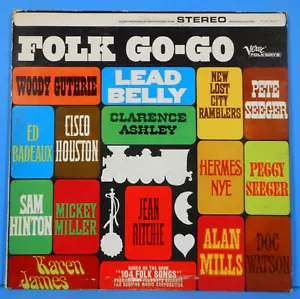 FOLK GO-GO LP 1965 VARIOUS WOODY GUTHRIE LEADBELLY GREAT CONDITION! VG++/VG+!! - Picture 1 of 5
